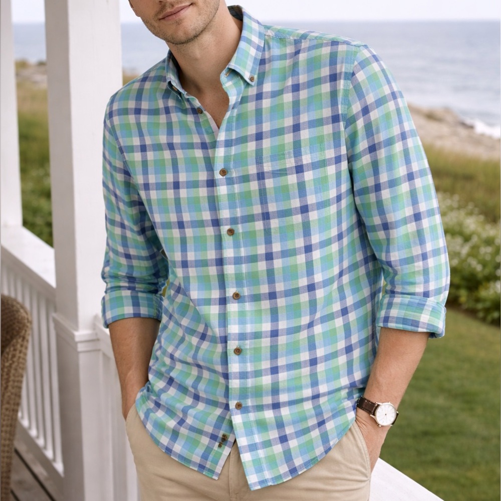 Orvis long sleeve button down active fit XL